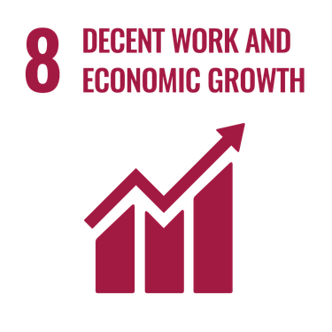 SDG icon 8 decent work and economic growth